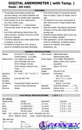 Lutron AM-4202 Digital Anemometer in Bangladesh